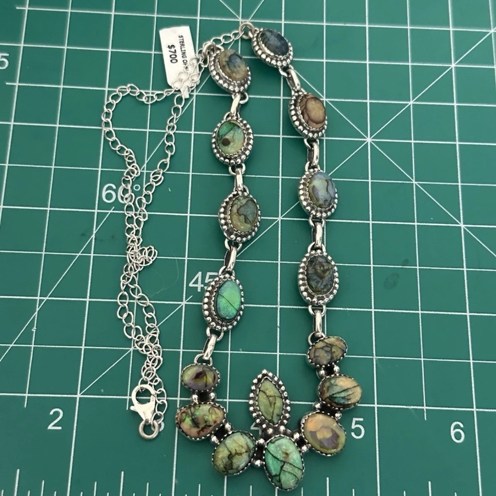 Spiderweb Opal Aurora Statement 37g Southwestern … - image 5